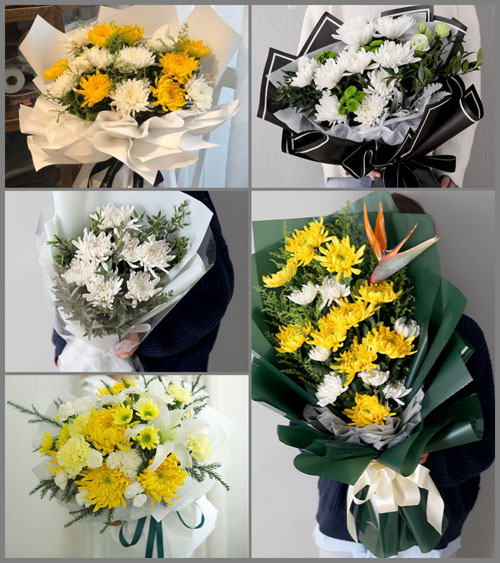 福建漳州长泰县陈巷镇上花村白事花束代送